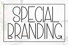 Special Branding | Script Font