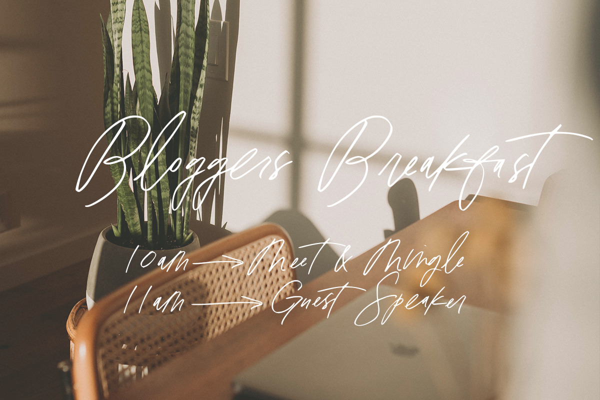 Scotty: a Social Media Quote Script, a Script Font by Margot + Co (Photo 9 of 12)