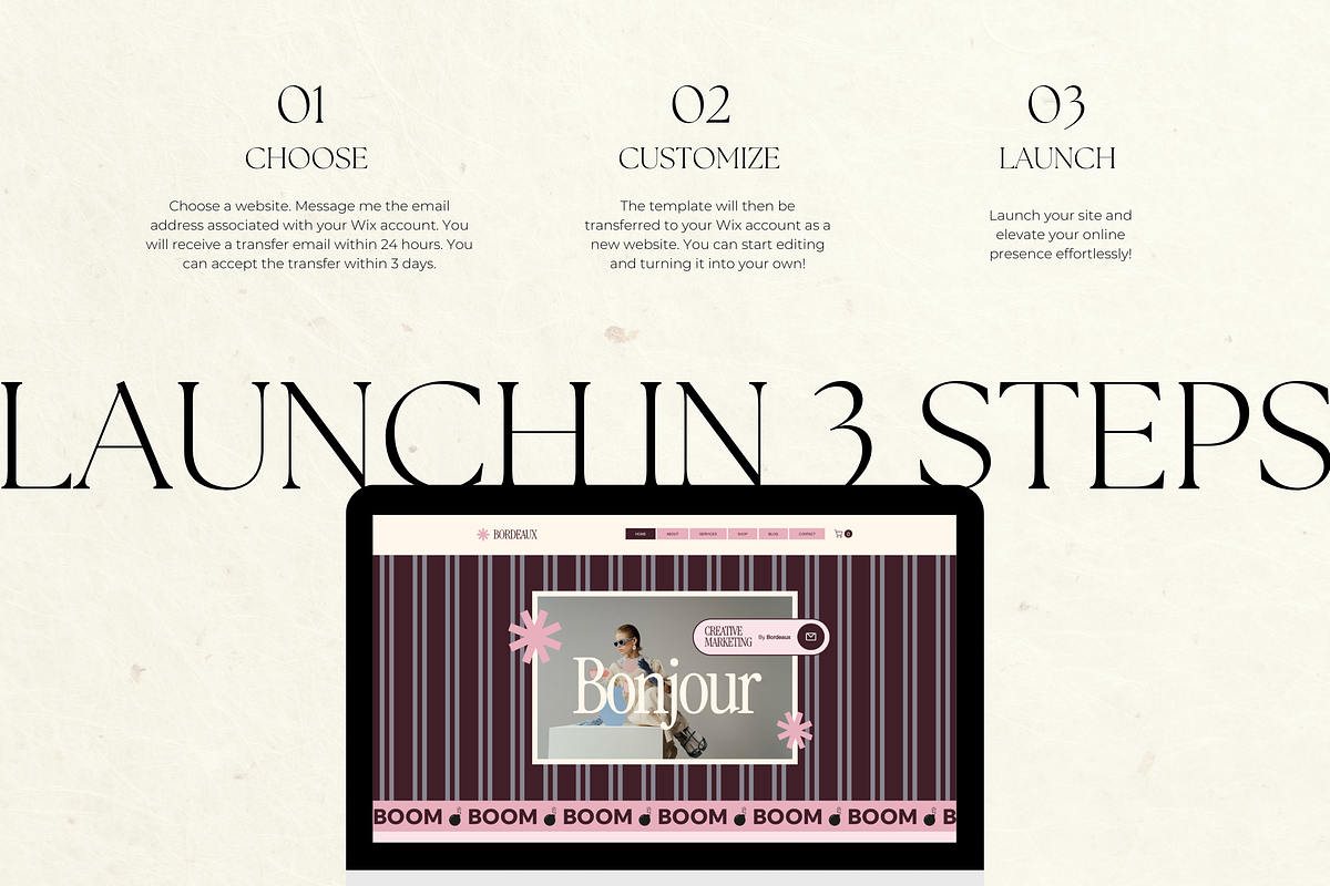 Wix Website Template Small Business, a Wix Template by Branding Babe Co. (Photo 5 of 10)