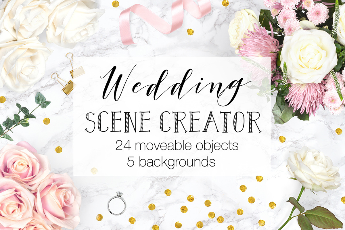 Wedding Scene Creator - Top View, a Product Mockup by Pixomize (Photo 1 of 7)