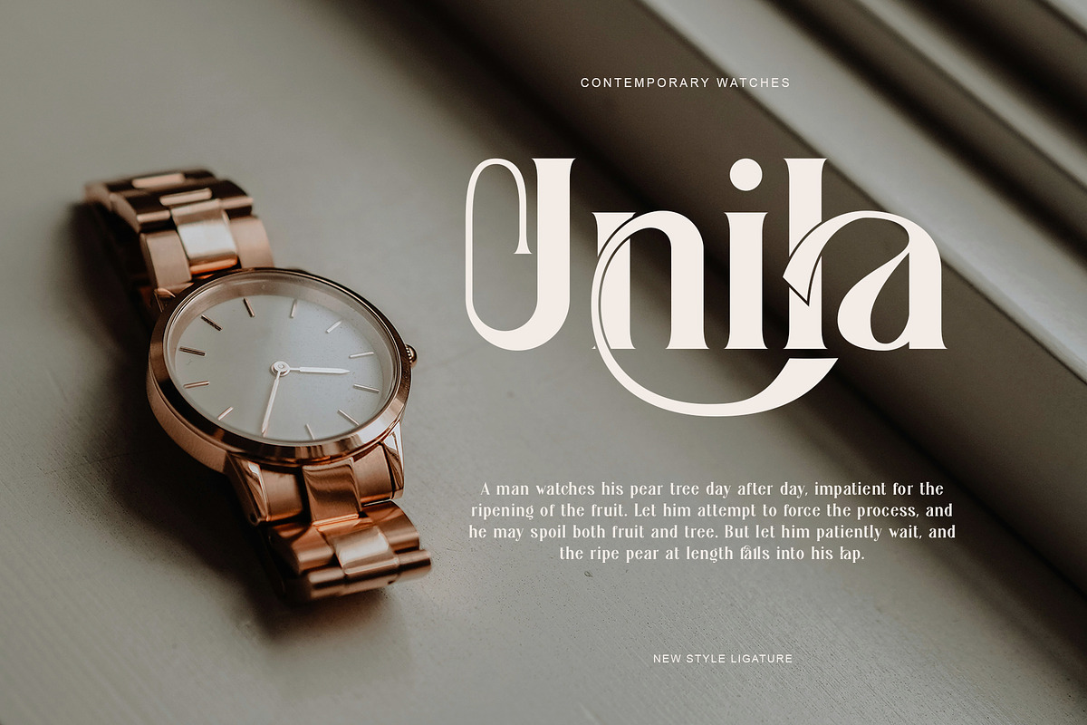 Ginako Ligature Serif Typeface, a Serif Font by yaqublekker (Photo 2 of 10)