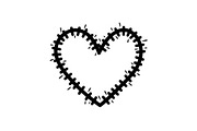 Stitched Heart Silhouette Vector Bun, an Illustration by Designs_River (Thumbnail 15 of 41)