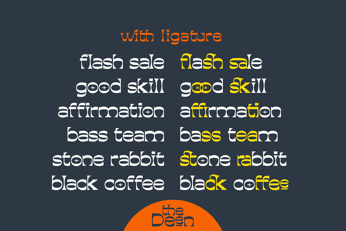 The Deen - Display Font, a Serif Font by HIRO.std (Photo 8 of 10)