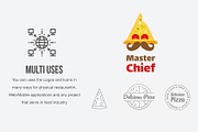Over 70 Various Logos for Fast Food, a Branding & Logo Template by UX Monster (Thumbnail 13 of 13)