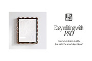 Wavy Wooden Framed Canvas Mockup, a Mockup by First Impression Mockups (Thumbnail 2 of 4)