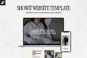 Showit Website | Social M. Manager, an App Template by SAURUS