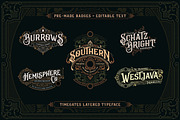 Timegates Typeface + Extras, a Serif Font by Heybing Supply Co. (Thumbnail 12 of 15)