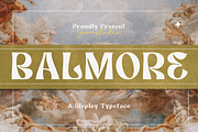 Balmore, a Serif Font by Sronstudio (Thumbnail 1 of 11)
