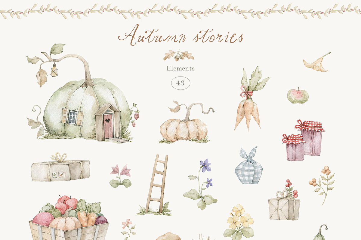 Autumn Stories. Watercolor Animals, an Animal Illustration by Kreker Kate (Photo 10 of 13)