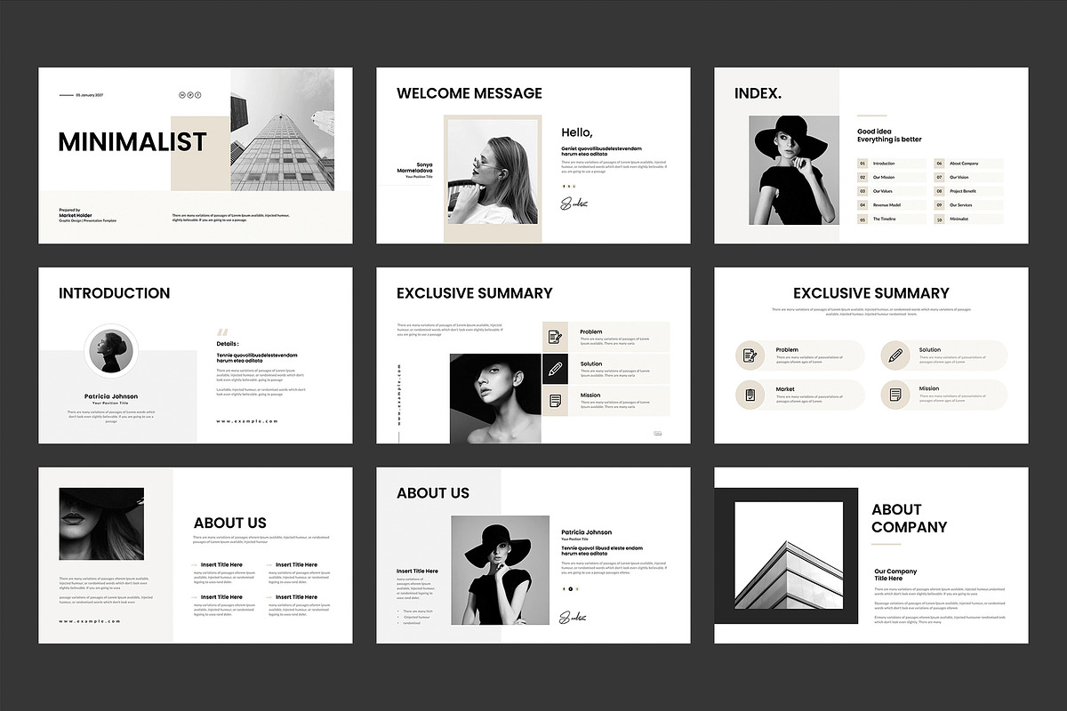 Minimal Presentation Template, a Presentation Template by Cleffon_Graphic_Studio (Photo 2 of 5)