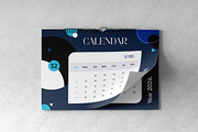 Abstract Blue 2026 Desk Calendar, a Stationery Template by Spark_Creative (Thumbnail 3 of 7)