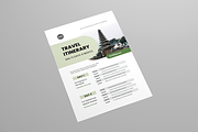 Travel Itinerary | MS Word & Indd, a Flyer Template by Leaflove (Thumbnail 3 of 5)