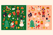 Cute Christmas collection, a Seasonal Illustration by MoleskoStudio (Thumbnail 11 of 30)