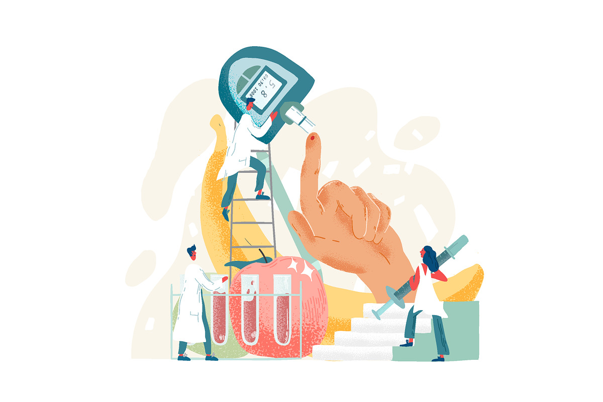 Glucose testing meter, a Healthcare Illustration by Good Studio (Photo 1 of 3)