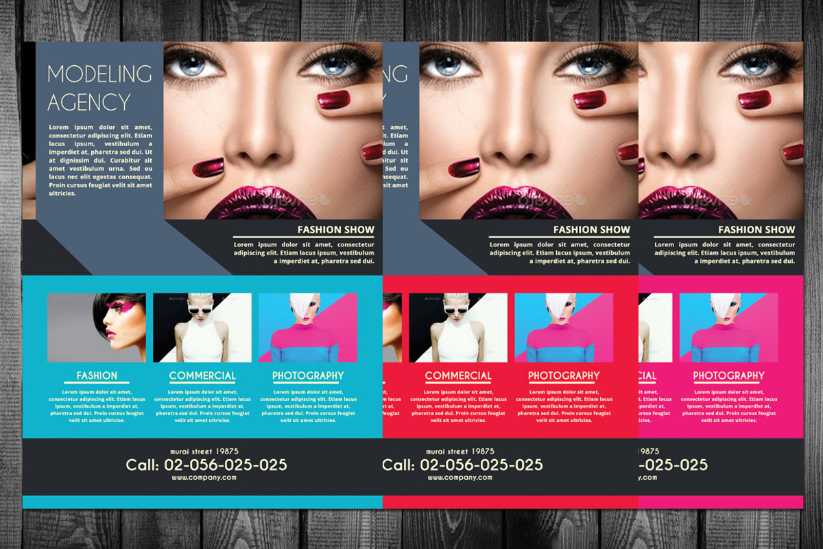 Professional Model Agency Flyer, a Flyer Template by mesuka
