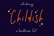 Childish, a Script Font by Badsign Type (Thumbnail 1 of 5)