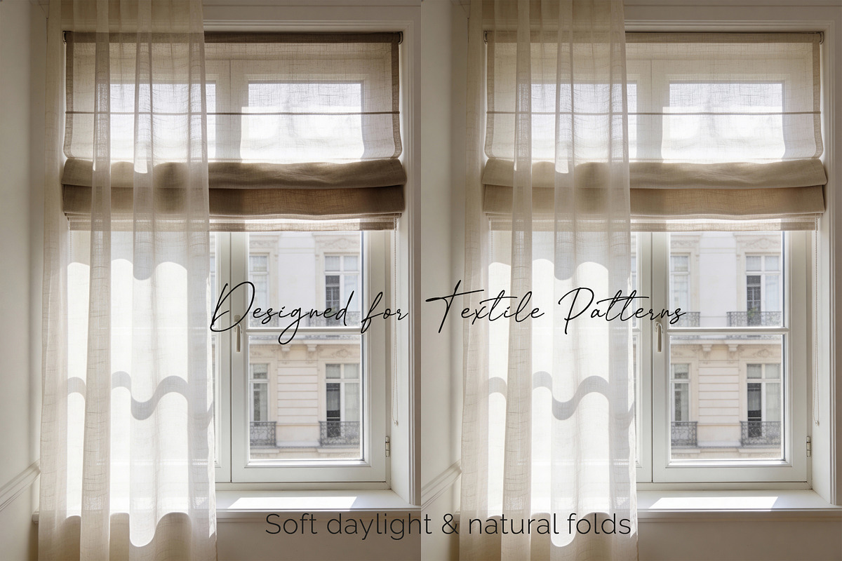 Roman Shade Window Mockup Pack, a Household Mockup by Vika_Softlife (Photo 6 of 6)