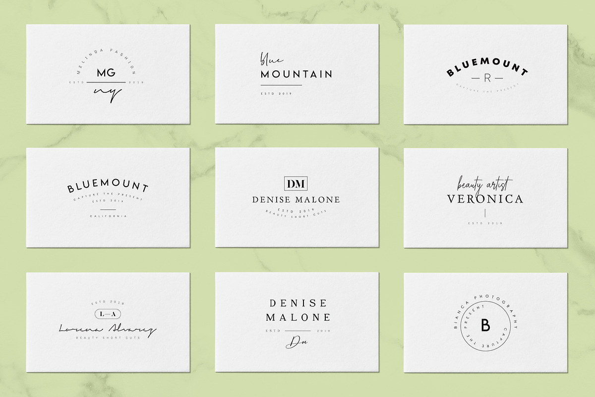 200 Trending Minimal Logo Bundle, a Branding & Logo Template by XpertgraphicD (Photo 33 of 52)