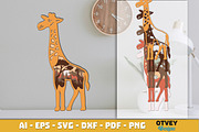 Safari Animal Laser Cut SVG Bundle, an Animal Illustration by OTVEY DESIGN (Thumbnail 8 of 13)