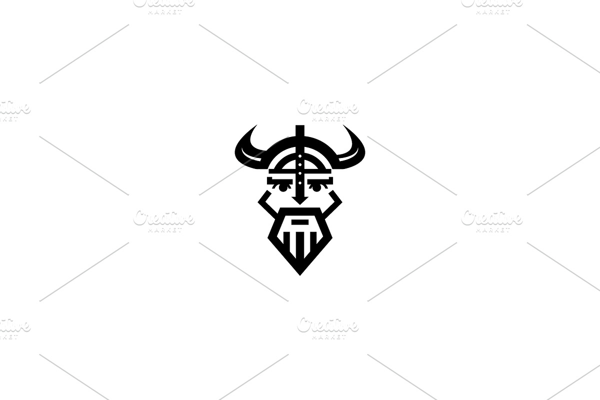 Viking logo design template, an Object Graphic by nicemorning (Photo 2 of 3)