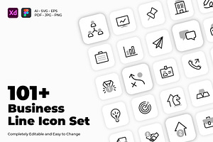 Business Icon Set - 101 Duotone