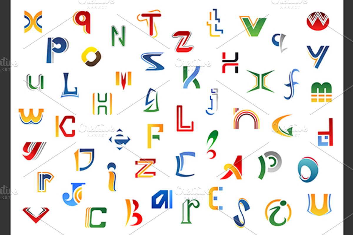 Abstract modern logo letters design, a Solid Icon by Vector Tradition (Photo 1 of 3)