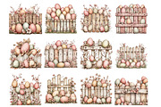 Easter Eggs Fence Clipart, an Illustration by Design Market (Thumbnail 2 of 3)