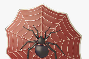 Spider Decorated Shield