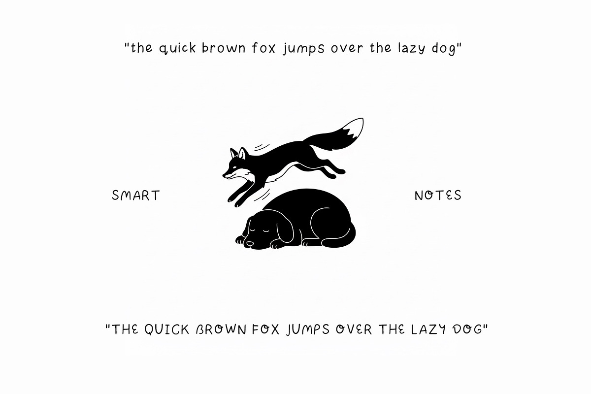 SMART NOTES - notetaking font, a Handwritten Font by Ashiya Pixel (Photo 3 of 11)