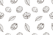 Nuts set + seamless patterns, a Food Illustration by Good Studio (Thumbnail 4 of 8)