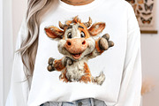 Whimsical easter highland cow clipar, an Illustration by SinaCreation (Thumbnail 6 of 11)