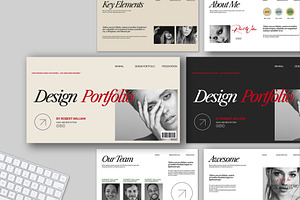 Design Portfolio Presentation, a Presentation Template by Mighty-Slide