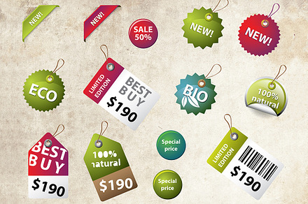 Price labels and badges