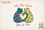 Valentine Cat PNG Bundle, a Graphic by GlitterCraft (Thumbnail 31 of 101)