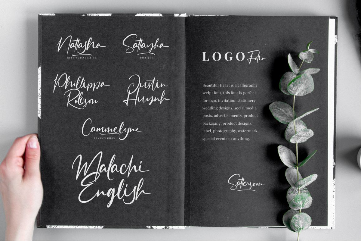 Sattersoon - Modern Script Font, a Script Font by Garisman Std (Photo 9 of 10)