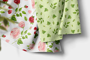 Watercolor pink and red roses, an Illustration by Valin Malin (Thumbnail 12 of 16)