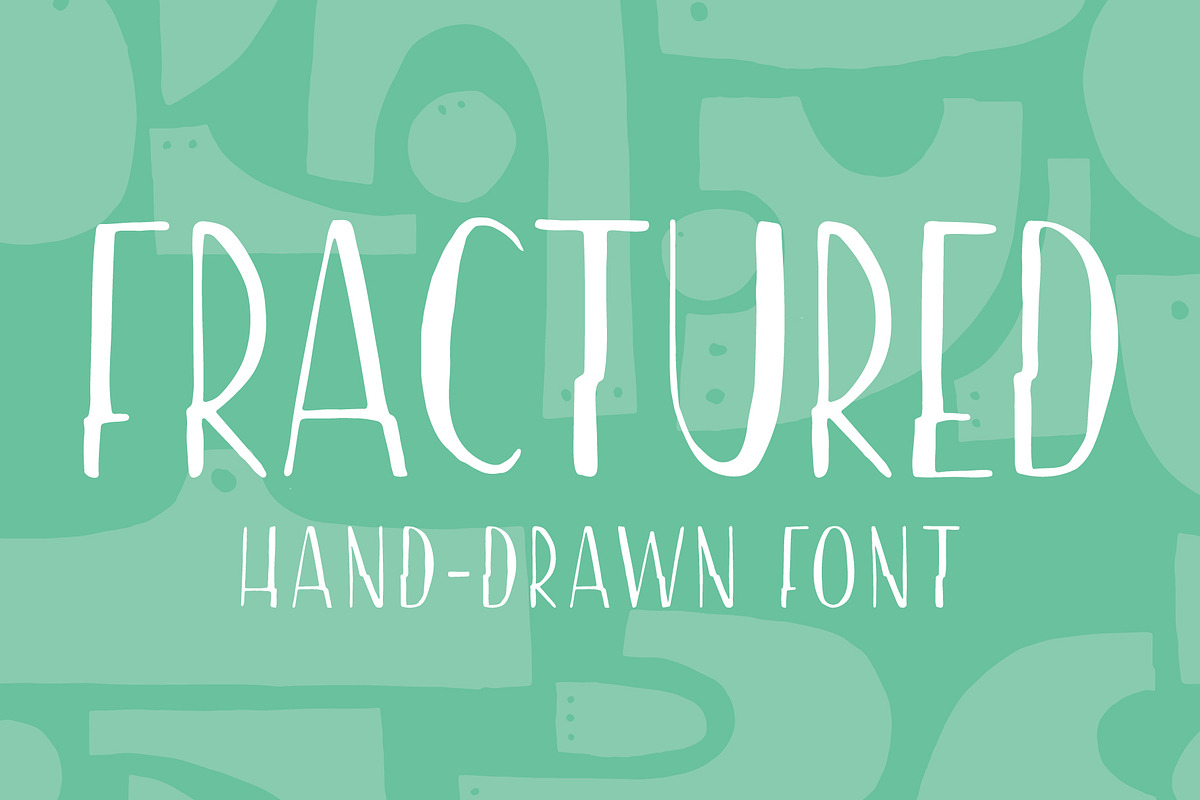 Fractured | Hand drawn Font