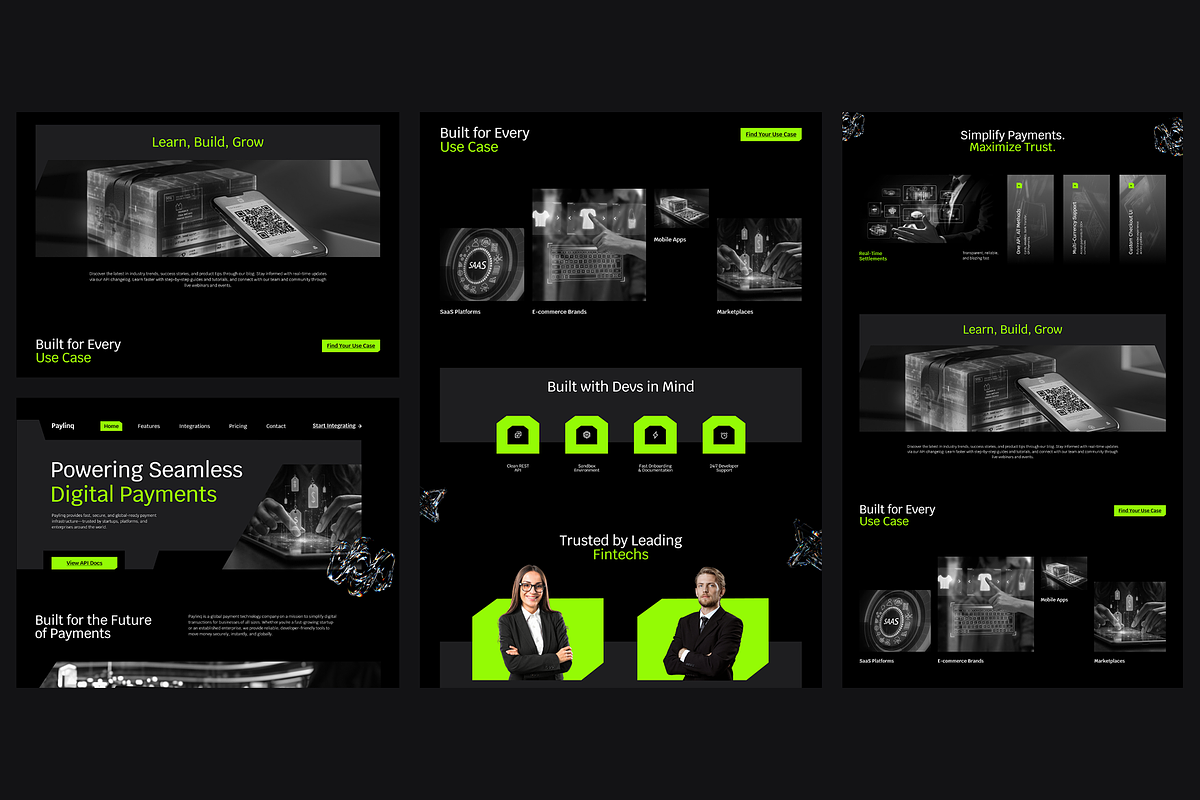 Figma Fintech Payment Landing Page, a Landing Page Template by Musara (Photo 6 of 6)