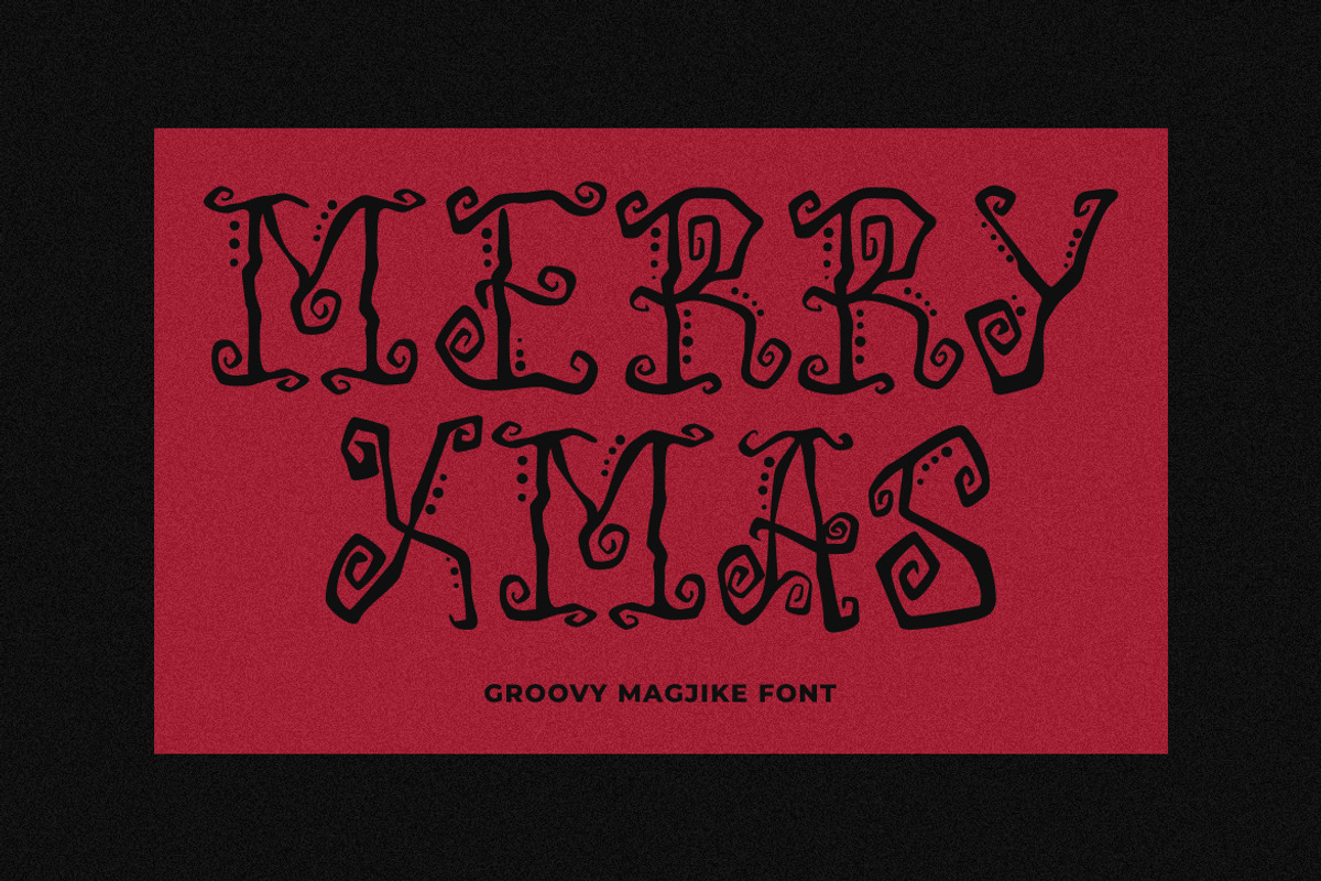 GF Magjike - Swirly Display Font, a Handwritten Font by GroovyFontCo (Photo 3 of 7)
