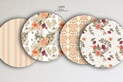 Floral peach, a Pattern Graphic by patriziamoscone (Thumbnail 3 of 4)