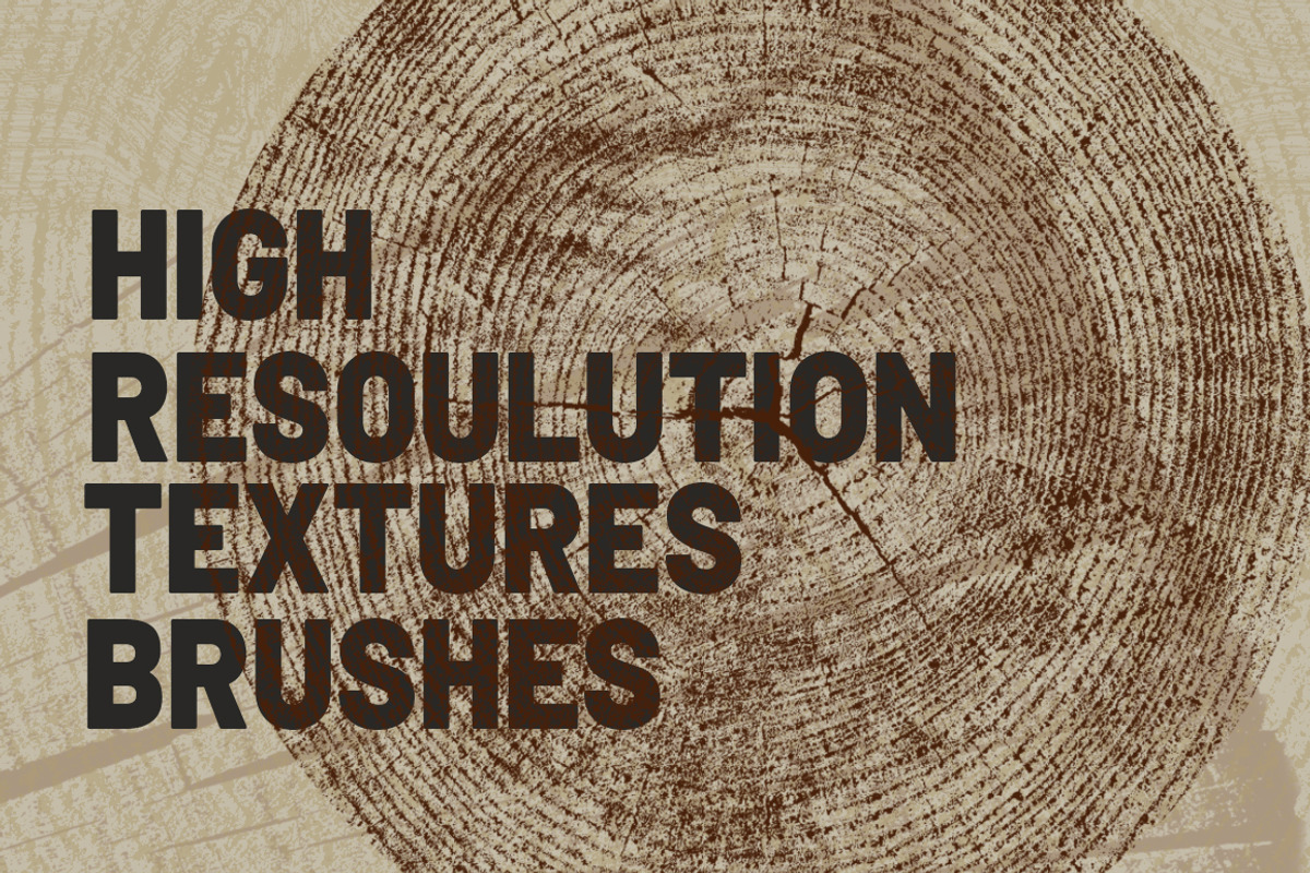 Wooden Texture Brushes - Photoshop, a Brush Add-On by DuoFankaar (Photo 2 of 9)