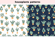 Houseplants Clipart & Patterns, a Graphic by IRSYART (Thumbnail 3 of 8)