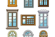 Various window frames illustrating, an Object Graphic by pikepicture (Thumbnail 3 of 3)