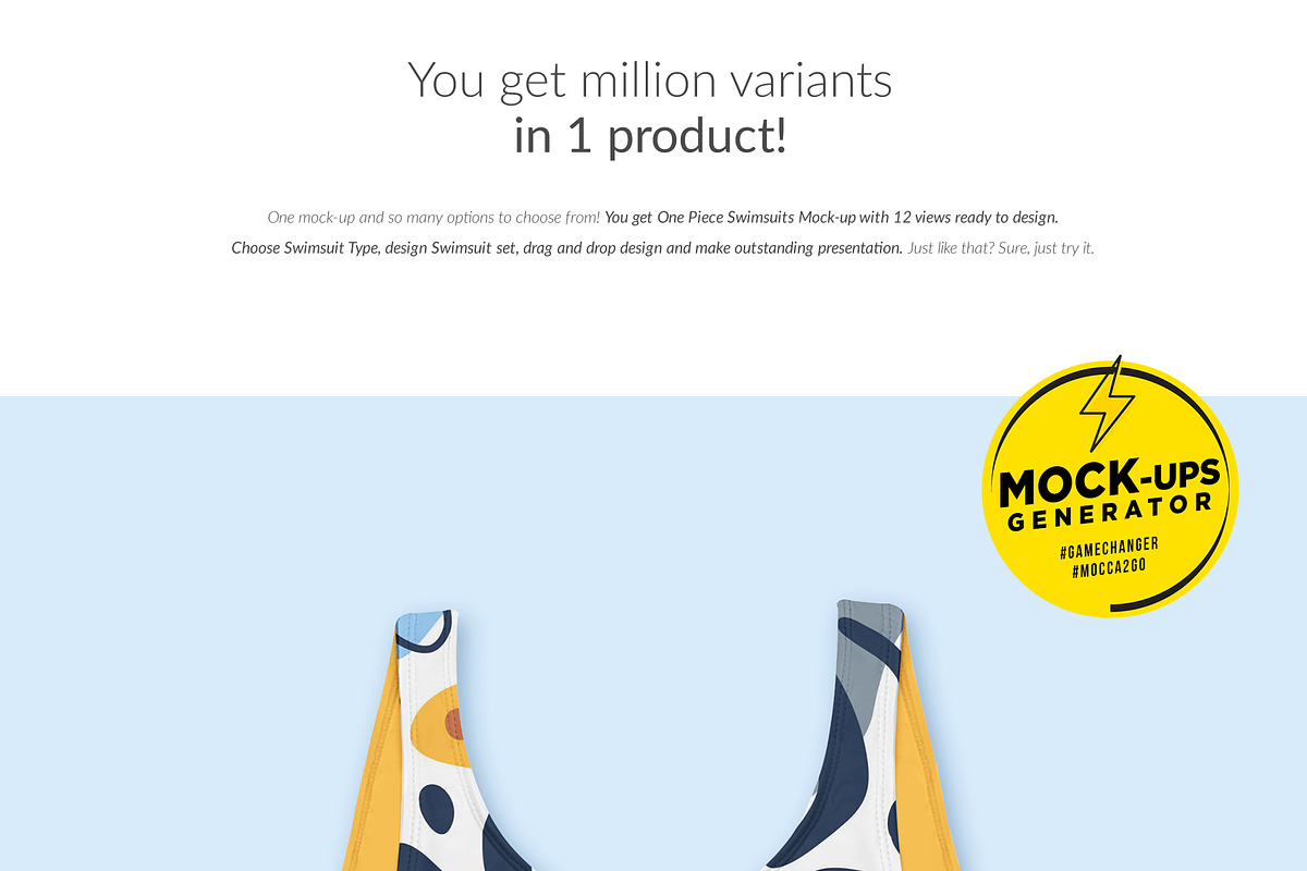 Mega Bundle Swimsuits 36x Mock-ups, a Print Template by Mocca Mockups Store (Photo 3 of 16)