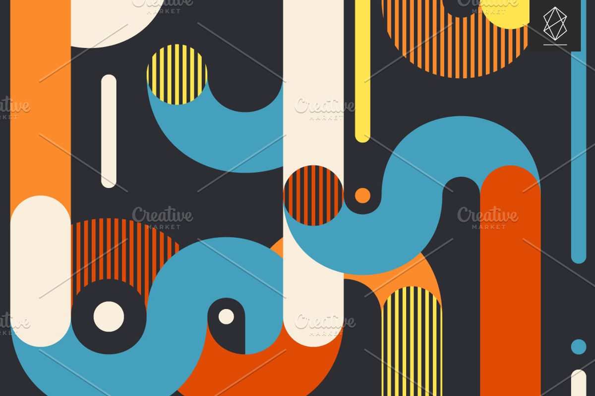 Geometric brevity seamless patterns, a Pattern Graphic by Yury Velikanov (Photo 5 of 11)