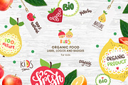 Organic food labels and logos, an Object Graphic by Magic & Dreams (Thumbnail 1 of 4)