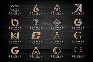 monogram logo design - SVG file