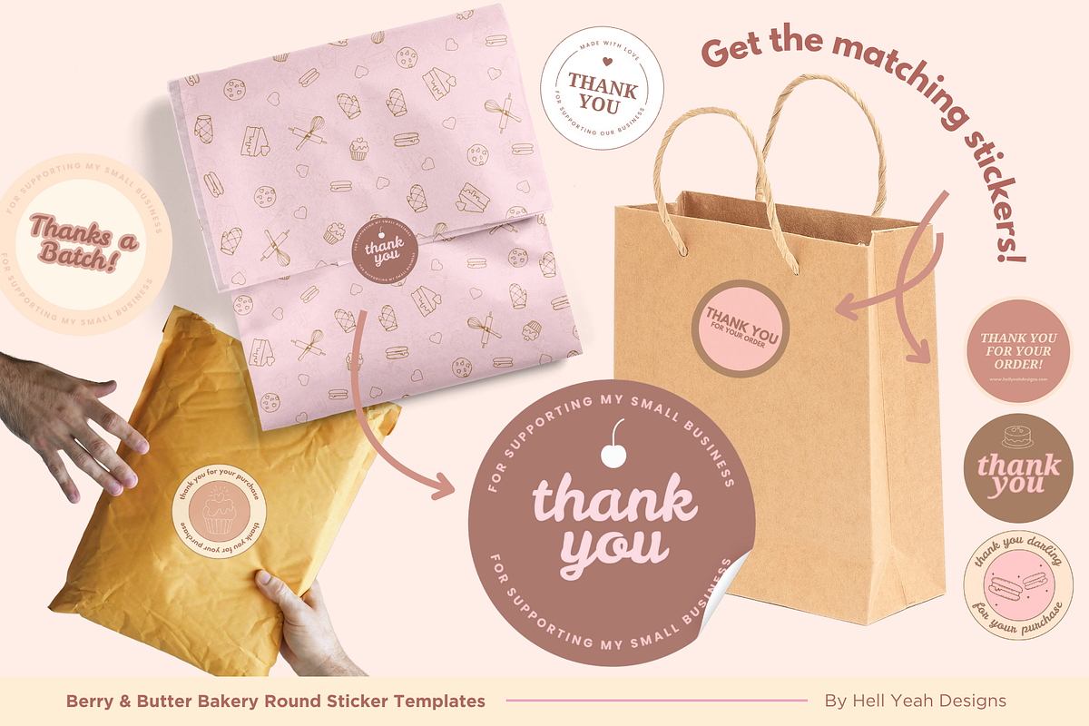 Bakery Wrapping Paper Template, a Stationery Template by Hell Yeah Designs (Photo 4 of 8)