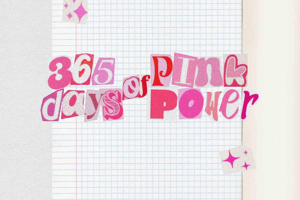 Barbiecore Ransom PNG Pink Letters, an Object Graphic by BORT GRAPHIC