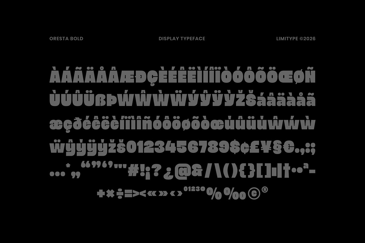 Oresta - Bold Display Font, a Sans Serif Font by limitype (Photo 11 of 12)